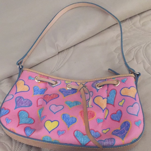 COPY - Dooney & Bourke pink print lay mark down - Picture 1 of 8